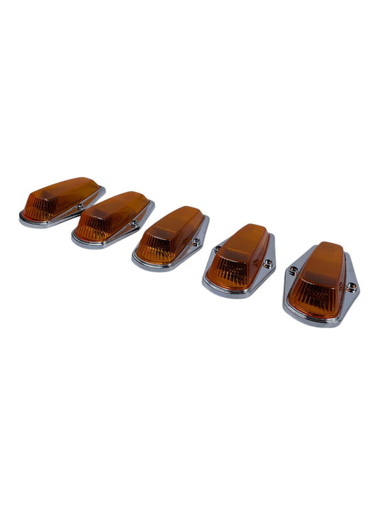 Complete Performance Amber Chrome Cab Light Kit 73-97 Ford F-250/F-350