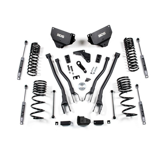 BDS Suspension 4" Lift Kit with 4-Link 14-18 Ram 2500 6.7L Cummins 4WD
