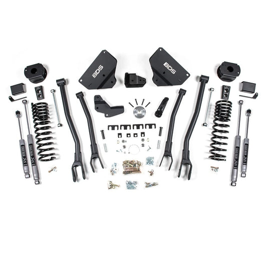 BDS Suspension 4" 4-Link Lift System 14-18 Ram 2500 6.7L Cummins 4wd w/ Rear Air Ride