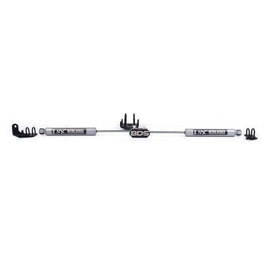 BDS Suspension Dual Steering Stabilizer Kit NX2 Shocks Y-style Steering 94-02 Ram 2500/3500