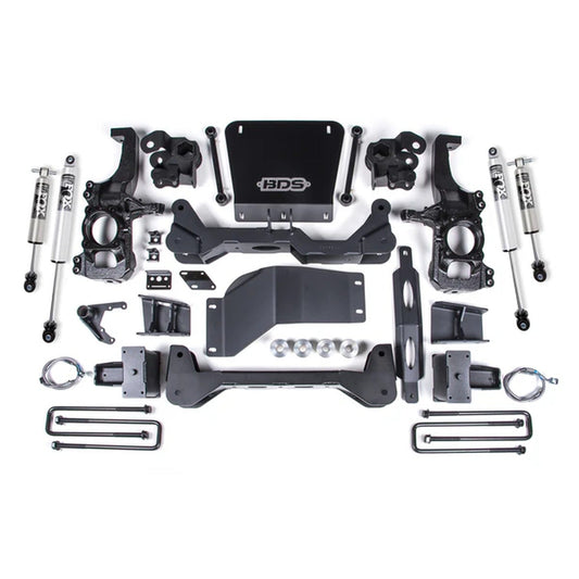 BDS Suspension 6.5" Lift Kit FOX 2.5 HTO Performance Series 20-26 GM 2500HD/3500HD 4WD