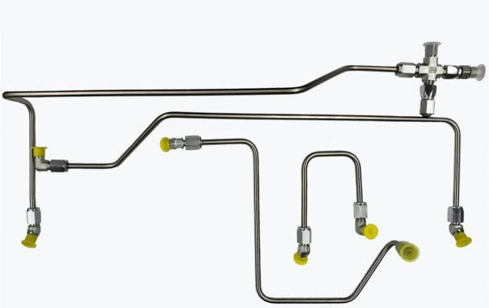 CNC Fabrication High Flow 4 Line Fuel Feed Kit 99-03 Ford 7.3L Powerstroke