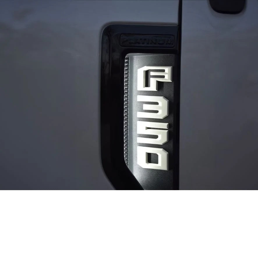 Customs Unlimited Fender Badge Lighting Kit 17-22 Ford 6.7L Powerstroke SuperDuty