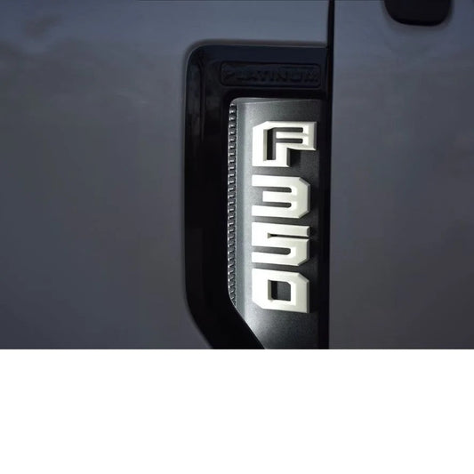 Customs Unlimited Fender Badge Lighting Kit 17-22 Ford 6.7L Powerstroke SuperDuty