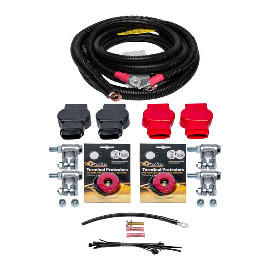 Custom Battery Cables Replacement Battery Cable Set 07.5-10 GM 6.6L Duramax LMM