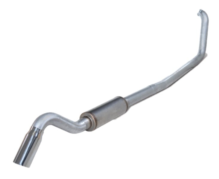 Diamond Eye 4" Aluminized Turbo Back Single Turn Down Exhaust Kit 00-03 7.3L Ford Powerstroke