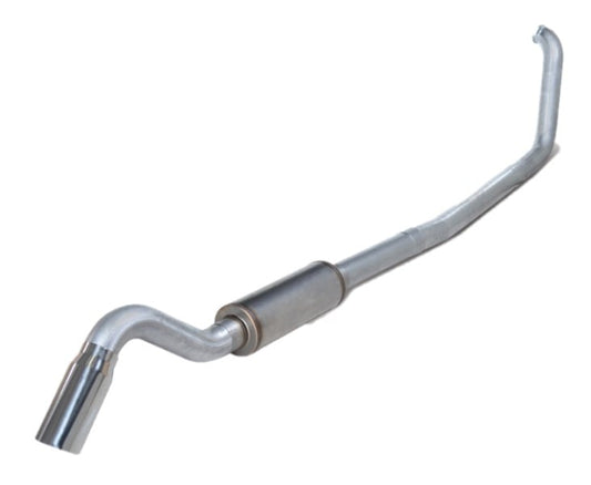 Diamond Eye 4" Aluminized Turbo Back Single Turn Down Exhaust Kit 00-03 7.3L Ford Powerstroke