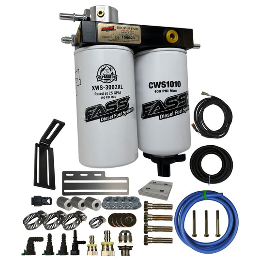 FASS Fuel Systems Drop-In Series Diesel Fuel Filtration System 10-18 Ram 6.7L Cummins