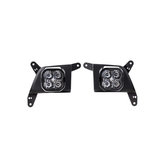 Diode Dynamics SS3 Type SV2 Fog Light Kit with Amber Backlight 19-23 Chevrolet Duramax