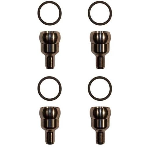 Dipaco DTech 4 Pack Oil Rail Ball Tube Kit 04.5-07 Ford 6.0L Powerstroke