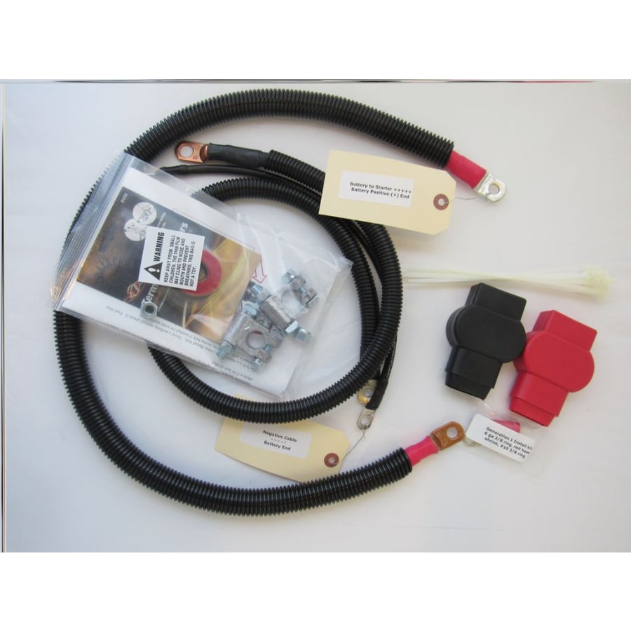 Custom Battery Cables Replacement Battery Cable Set 89-93 Dodge 5.9L Cummins