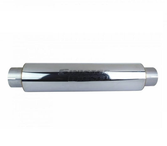 Sinister Diesel 4" Inlet/Outlet Universal Stainless Steel Muffler