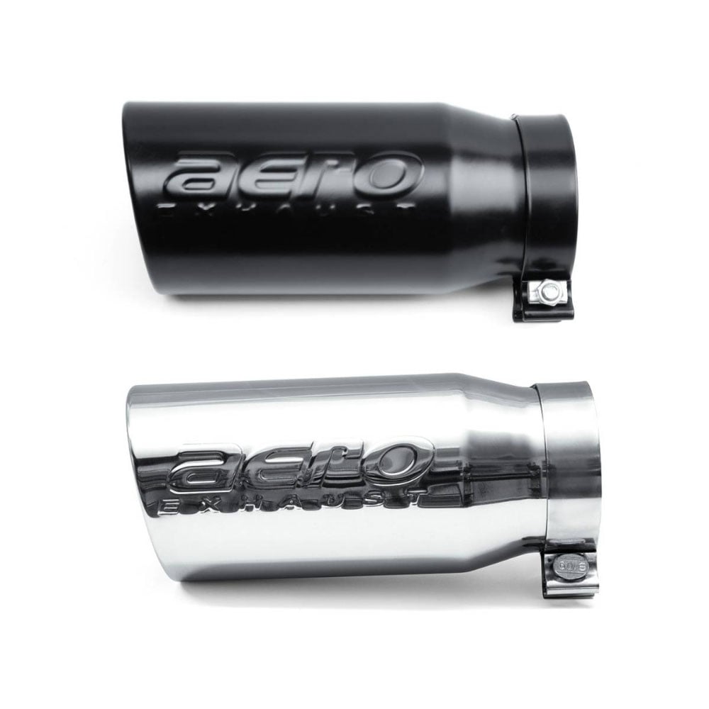 Aeroturbine 4" Inlet 5" Outlet Rolled Edge Angle Cut Bolt-On Aero Exhaust Tip