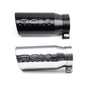 Aeroturbine 4" Inlet 5" Outlet Rolled Edge Angle Cut Bolt-On Aero Exhaust Tip
