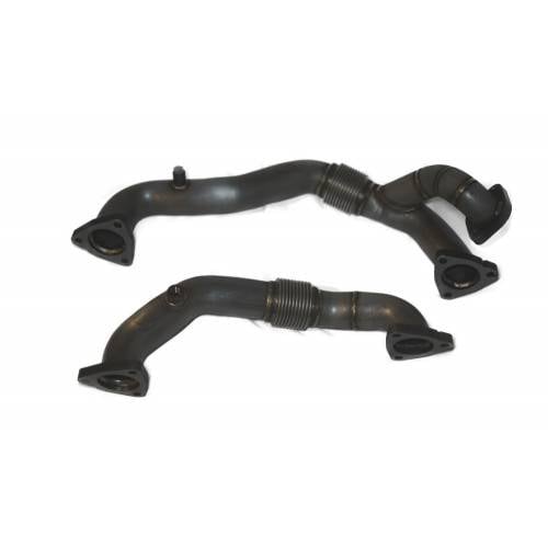 No Limit Fabrication 304 Stainless Steel Up-Pipes With HD Bellows 08-10 Ford 6.4L Powerstroke