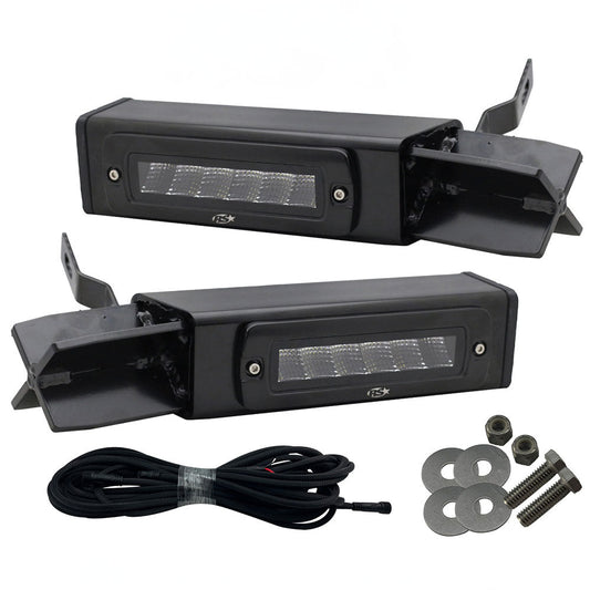 Race Sport Lighting Hitch Bar Reverse 7" LED Light Blacked Out Kit 11-16 Ford SuperDuty