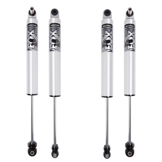 FOX 2.5 Performance Smooth Body IFP HTO Front & Rear Shock Package 0-8" Lift 17-24 Ford 6.7L Powerstroke
