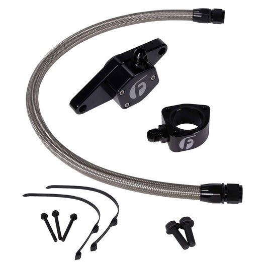 Fleece Performance Coolant Bypass Kit W/Stainless Braided Lines 98.5-02 Dodge 5.9L Cummins 24 Valve