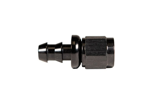 Fleece Performance -6 Straight to Hose Barb Black Anodized Fitting