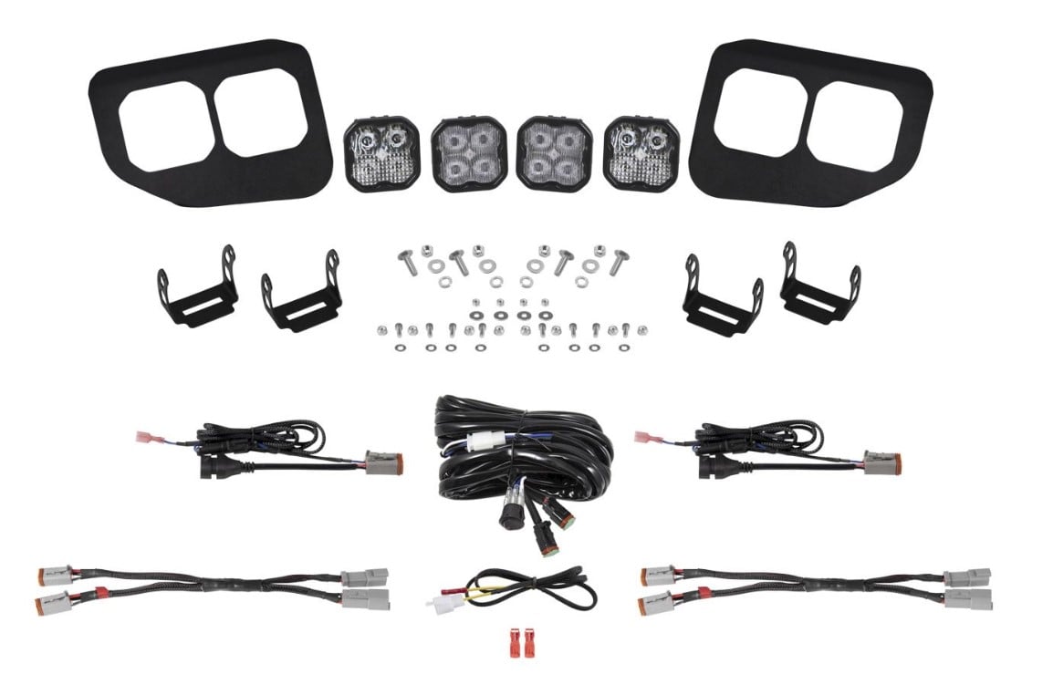 Diode Dynamics SS3 Stage Series Fog Light Pocket Kit  | 20-22 Ford Superduty