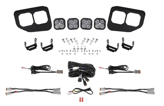 Diode Dynamics SS3 Stage Series Fog Light Pocket Kit  | 20-22 Ford Superduty