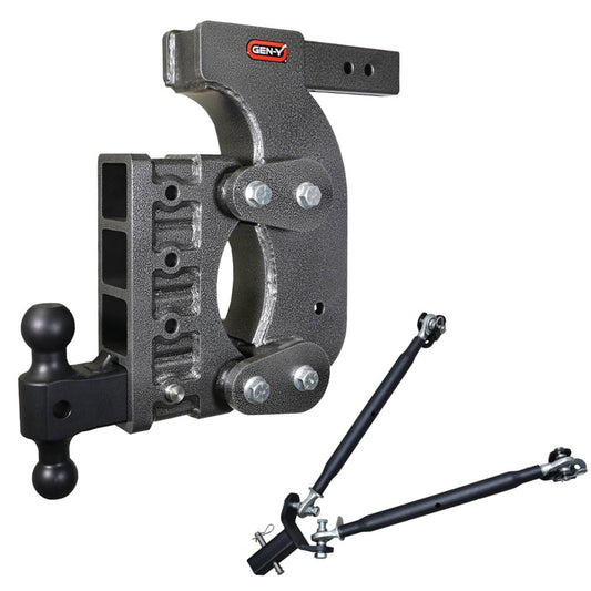 Gen-Y Hitch The Boss 21K Drop Hitch 2.5" Shank With Stabilizer - 15" / 18" / 21" Drop