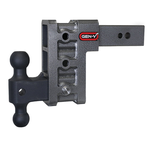 Gen-Y Hitch Mega-Duty 32K Drop Hitch 2.5" Shank With Dual-Ball - 6" / 9" / 12" Drop