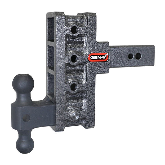 Gen-Y Hitch Mega-Duty 32K Drop Hitch 2.5" Shank With Dual-Ball - 6" / 9" / 12" Offset Drop