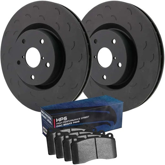Hawk Performance Talon Slotted Rear Brake Rotor & HPS Pad Kit 00-02 Ram 2500/3500 2WD/4WD