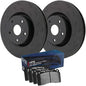 Hawk Performance Talon Slotted Rear Brake Rotor & HPS Pad Kit 99-04 Ford F-350 Superduty DRW