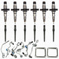 Industrial Injection Reman Stock Injector With Connector Tube & Fuel Lines 03-04 Dodge 5.9L Cummins