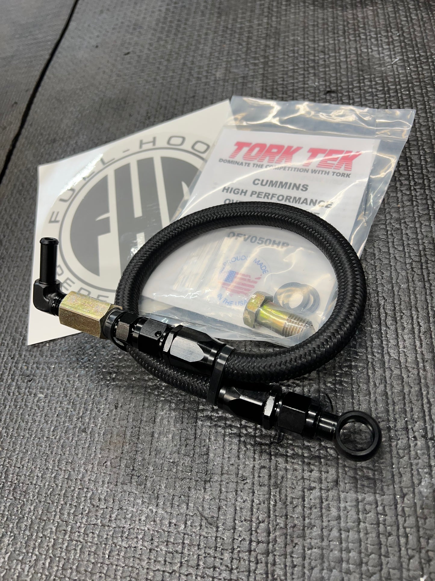 FHP 94-98 12valve Ppump -6AN return line kit