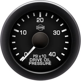 Isspro Performax Drive Oil Pressure Gauge 0-400PSI