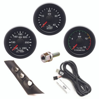 Isspro EV2 Pillar Kit With Pyrometer, Boost, and Transmission Temp 94-97 Dodge/Ram 5.9L Cummins