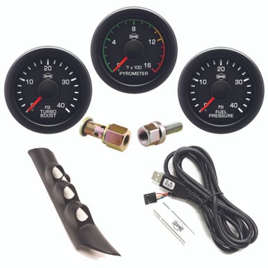 Isspro EV2 Pillar Kit With 3-Gauges 98-02 Dodge/Ram 5.9L Cummins No Speaker