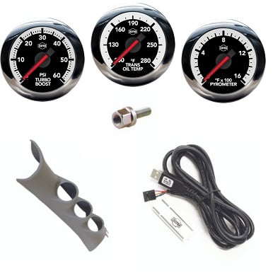 Isspro EV2 Pillar Kit With 3-Gauges 10-24 Ram 6.7L Cummins