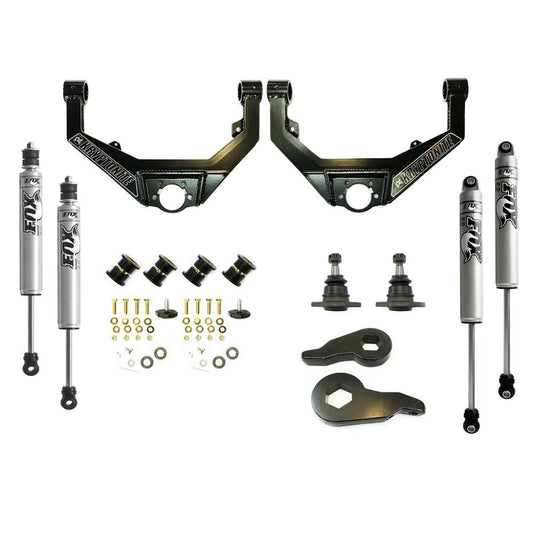 Kryptonite Stage 3 Leveling Kit With Fox 2.0 Shocks 01-10 GM 2500HD / 3500