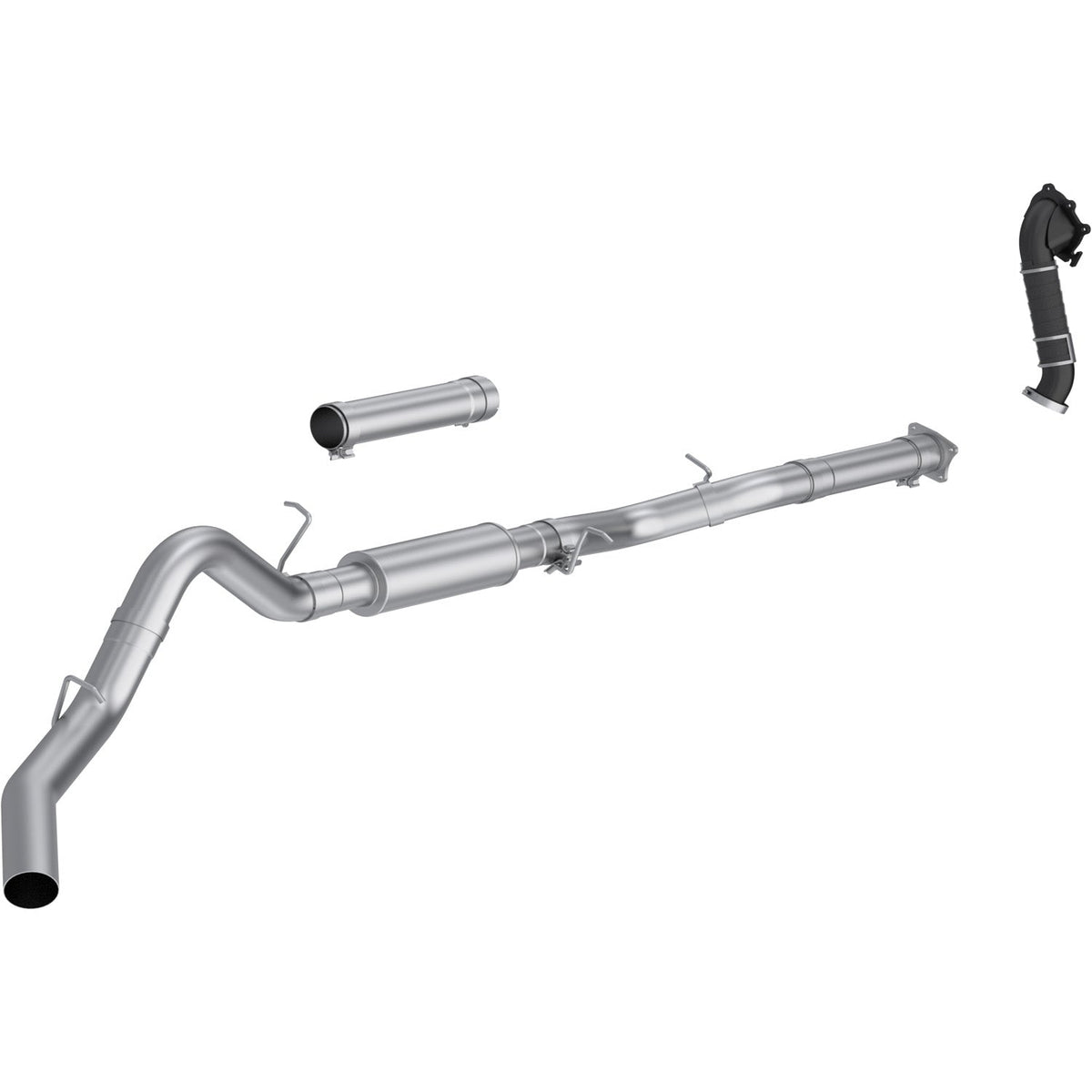 MBRP 4-Inch Cat-Back Exhaust Tour Profile Single Side Exit 01-04 GM 6.6L Duramax LB7