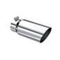 MBRP T5052 4" Inlet x 5" Outlet x 12" Length Single Wall Angle Cut Polished Stainless Exhaust Tip