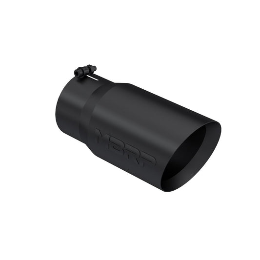 MBRP 5" Inlet / 6" Outlet Dual Wall Angle Cut Black Exhaust Tip T5074BLK