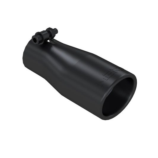 MBRP T5116BLK 3.75" Outlet 2.5" Inlet Black Rolled Angle Cut Oval Exhaust Tip