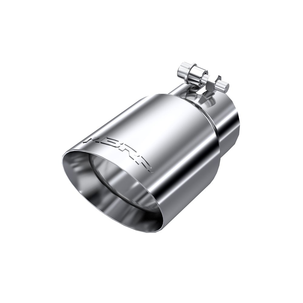 MBRP T5122 3" Inlet x 4" Outlet x 8" Dual Wall Angle Cut Polished Stainless Exhaust Tip