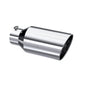 MBRP T5129 5" Inlet x 8" Outlet x 18" Length Rolled Angle Cut Polished Stainless Exhaust Tip