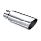 MBRP T5130 4" Inlet x 6" Outlet x 18" Length Rolled Angle Cut Polished Stainless Exhaust Tip