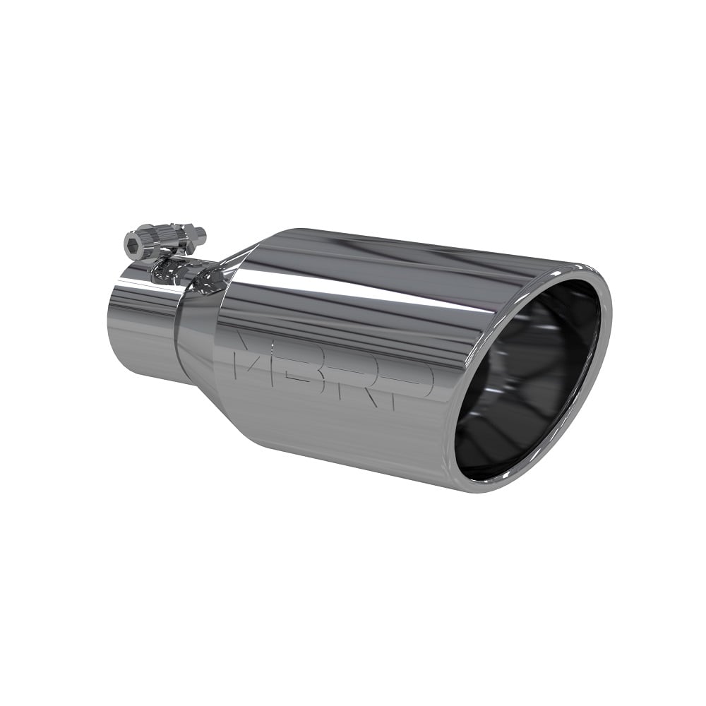MBRP T5160 4.5" Outlet 2.5" Inlet Polished Rolled Angle Cut Exhaust Tip