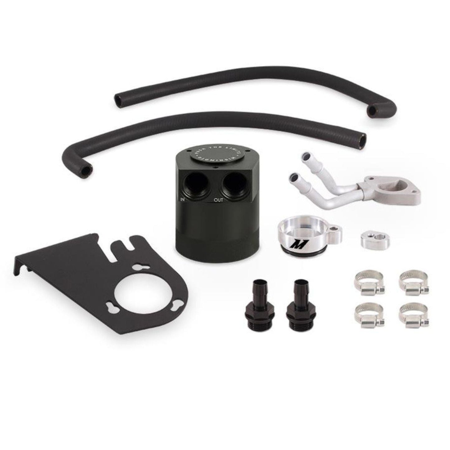 Mishimoto Baffled Oil Catch Can Kit 11-16 Ford 6.7L Powerstroke