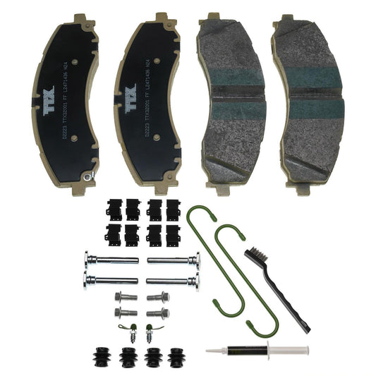 Mevotech TTX Premium Met Front/ Rear Brake Pads 19-24 Dodge Ram 2500/3500