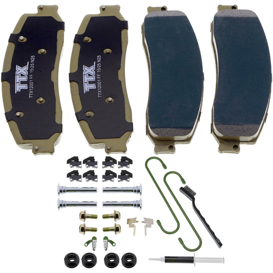 Mevotech TTX SuperMet Front/Rear Brake Pads 08-12 Ford SuperDuty F-250 | 08-11 F-350