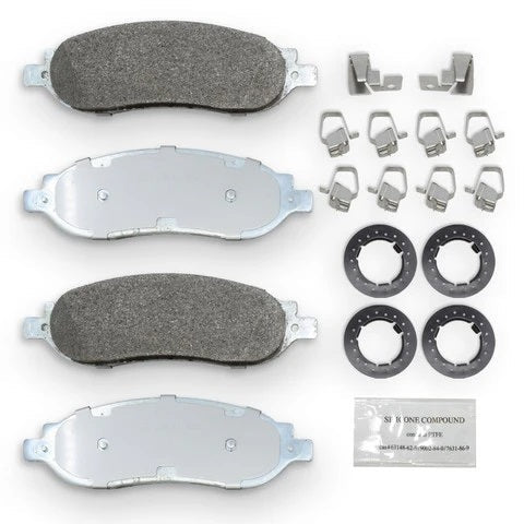 NRS Galvanized Disc Brake Pad Set Front and Rear 05-07 Ford SuperDuty