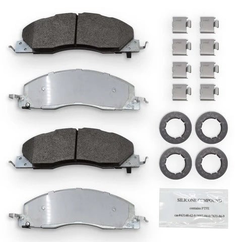 NRS Galvanized Disc Brake Pad Set Front and Rear 09-18 Ram 2500/3500